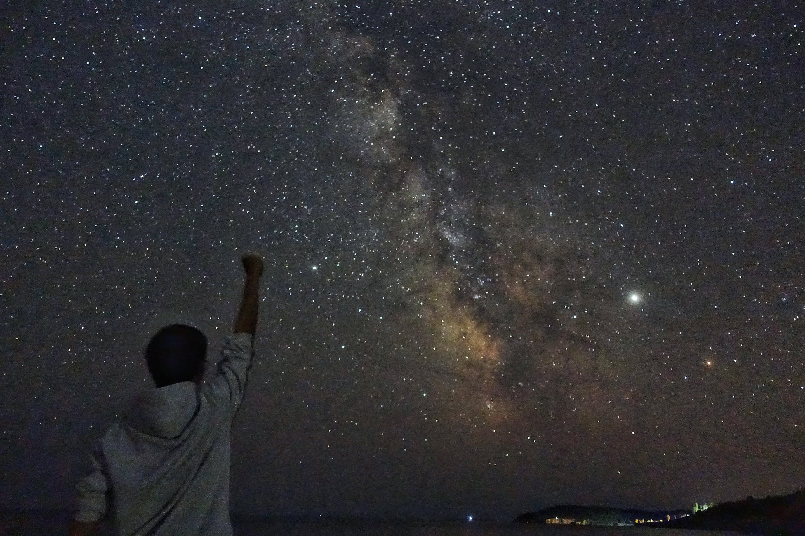 Night sky over Acadia